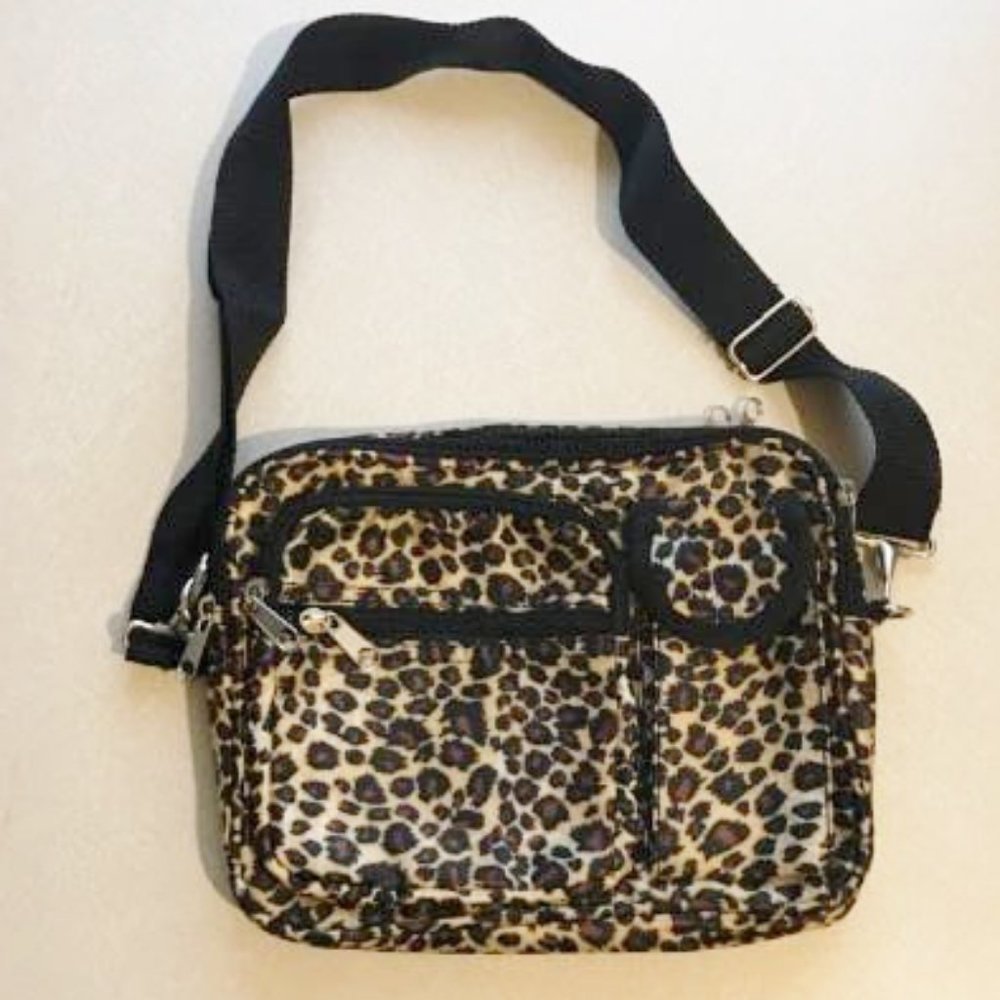 Animal Print Nylon Crossbody Purse *NWOT*